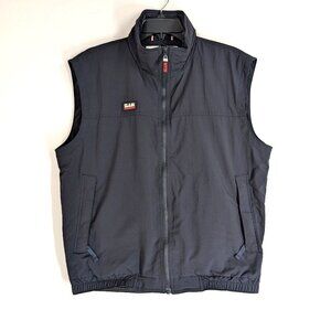 SLAM ATS Vest Mens M Black Full Zip Zip Pockets Lining Logo Work Outdoors Active